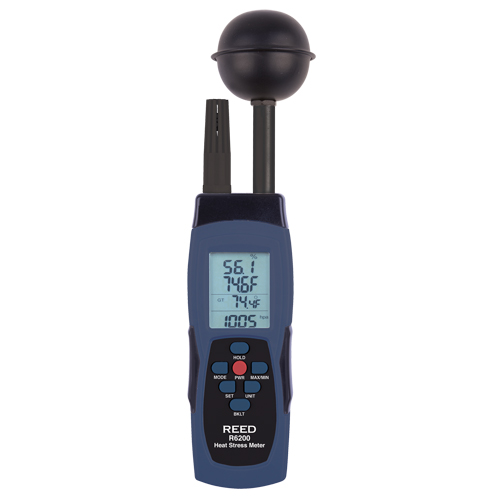 Compteur de contrainte thermique au thermom&egrave;tre-globe mouill&eacute; (WBGT) Distribution Industrielle GC
