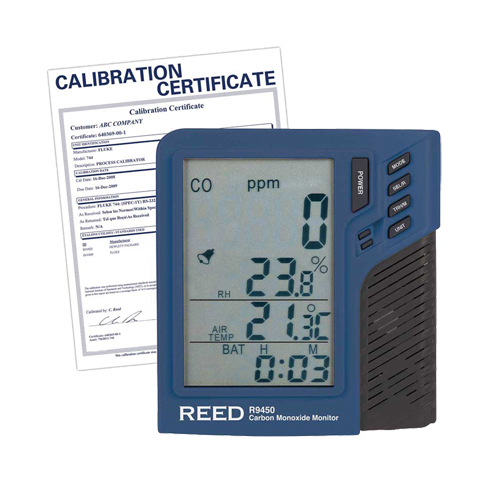 Compteur de monoxyde de carbone avec temp&eacute;rature et humidit&eacute; avec certificat de calibration Distribution Industrielle GC