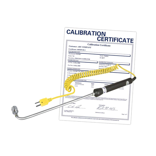 Sonde thermocouple de surface &agrave; angle droit avec certificat de calibration, 500 °C (932°F) Temp. max. Distribution Industrielle GC