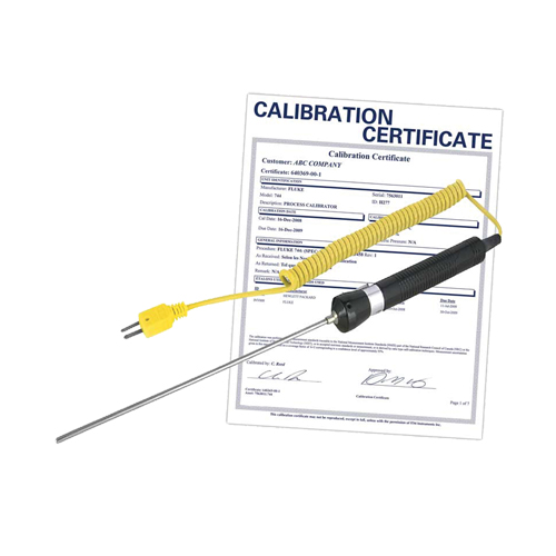 Sonde thermocouple &agrave; immersion avec certificat de calibration, 600 °C (1112°F) Temp. max. Distribution Industrielle GC