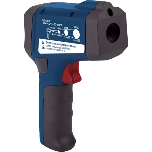 Professional Infrared Thermometer, -26 - 1472° F ( -32 - 800° C ), 30:1, Adjustable Emmissivity Distribution Industrielle GC