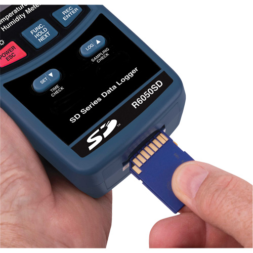 Data Logging Thermo-Hygrometer, 5% - 95% RH, 32° - 122° F ( 0° - 50°C ) Distribution Industrielle GC