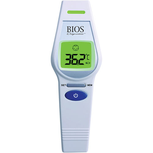 Non-Contact Forehead Thermometer, 0°C - 100.0°C (32.0°F - 212.0°F), Fixed Emmissivity Distribution Industrielle GC