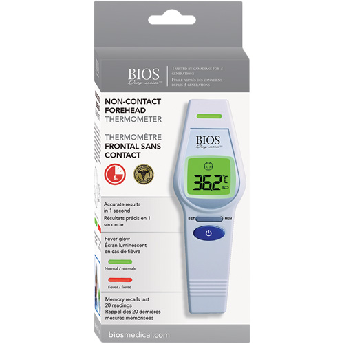 Non-Contact Forehead Thermometer, 0°C - 100.0°C (32.0°F - 212.0°F), Fixed Emmissivity Distribution Industrielle GC