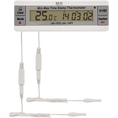 Thermom&egrave;tre pour vaccins, Contact, Num&eacute;rique, -50-70°F (-58-158°C) Distribution Industrielle GC