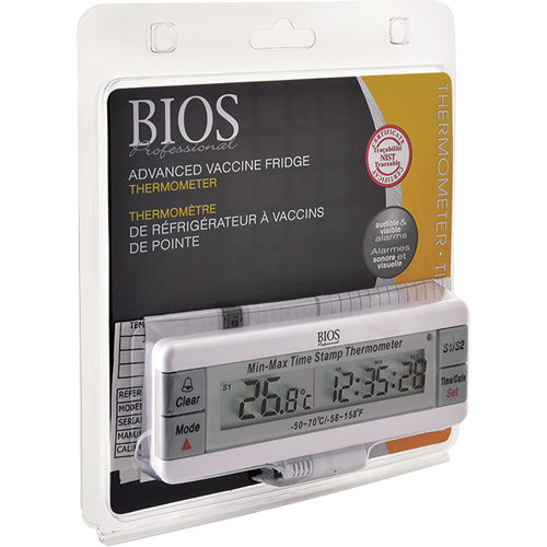 Thermom&egrave;tre pour vaccins, Contact, Num&eacute;rique, -50-70°F (-58-158°C) Distribution Industrielle GC