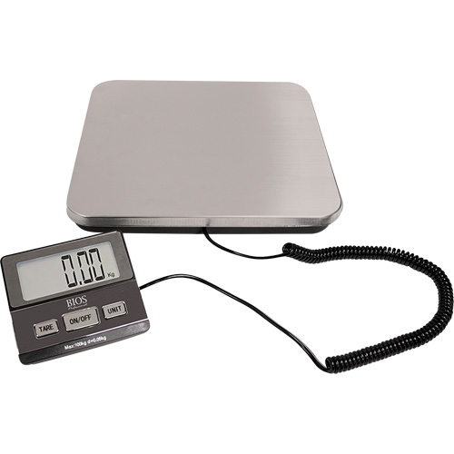 Digital Receiving Scale, 220 lbs. Cap., 1 lbs. Graduations Distribution Industrielle GC
