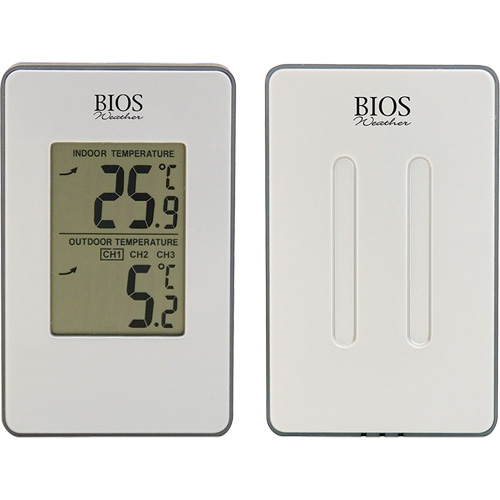 Thermom&egrave;tre sans fil int&eacute;rieur/ext&eacute;rieur, Sans contact, Analogique, 31-158°F (-35-70°C) Distribution Industrielle GC