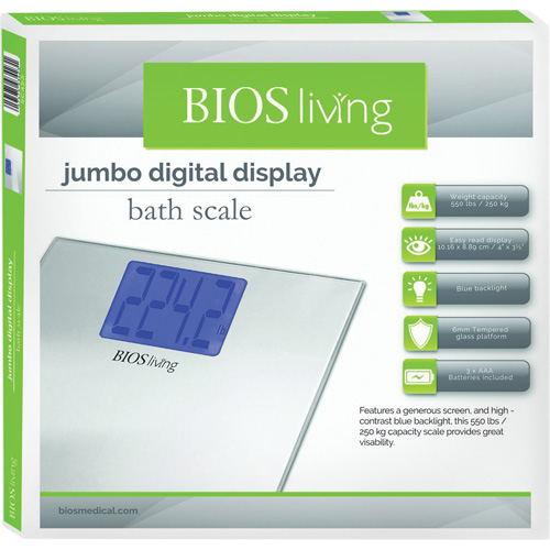 Jumbo Digital Display Scale, 550 lbs. Cap., 0.2 lbs. / 0.1 kg Graduations Distribution Industrielle GC
