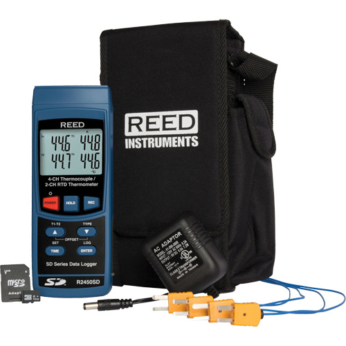 N&eacute;cessaire de thermom&egrave;tre thermocouple &agrave; enregistrement de donn&eacute;es Distribution Industrielle GC