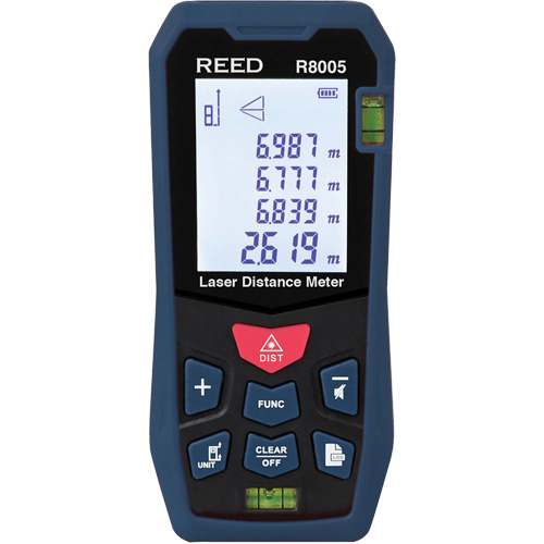 T&eacute;l&eacute;m&egrave;tre laser, 0' - 164' (0 m - 50 m) Gamme de mesure, Num&eacute;rique (&eacute;lectronique) Distribution Industrielle GC