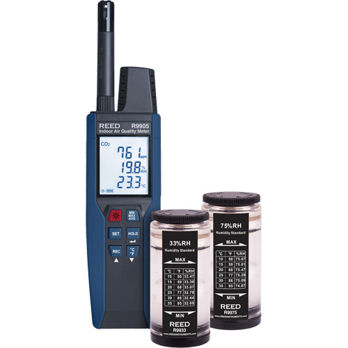 Data Logging Indoor Air Quality Meter with Humidity Calibration Standards Distribution Industrielle GC