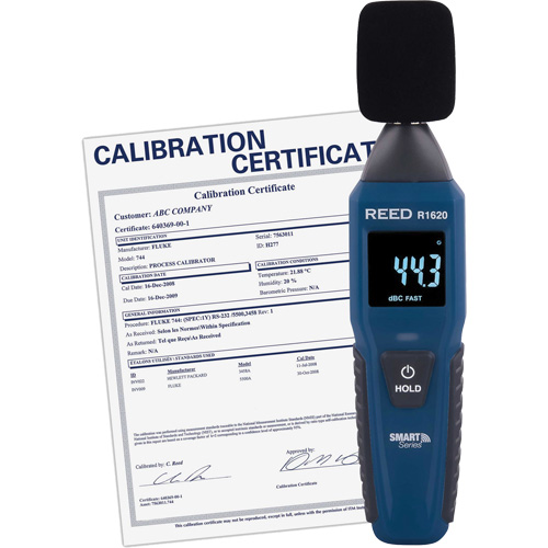 Bluetooth Smart Series Sound Level Meter with Calibration Certificate, 30 - 130 dB Measuring Range Distribution Industrielle GC