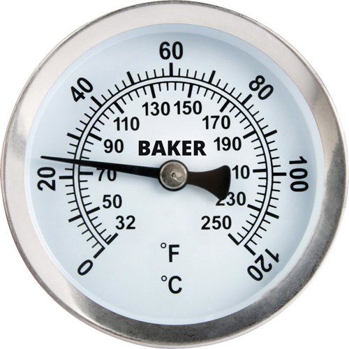 Thermom&egrave;tre de surface tuyau, Sans contact, Analogique, 32-250°F (0-120°C) Distribution Industrielle GC