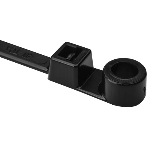 Attache de c&acirc;ble &agrave; vis, Longueur 12-2/5", R&eacute;sistance &agrave; la traction 50 lb, Noir Distribution Industrielle GC