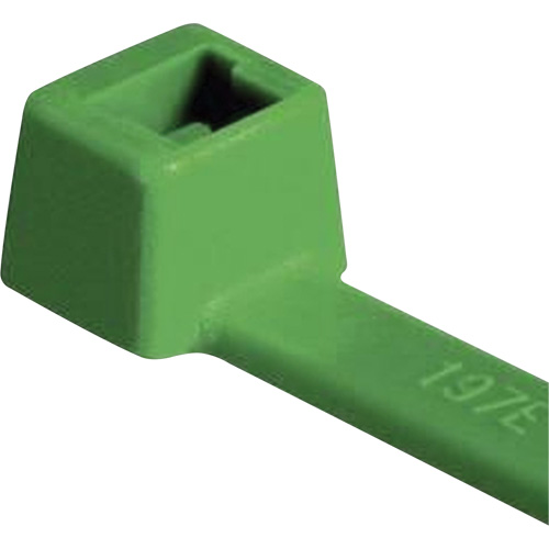 Attaches pour c&acirc;ble PA66 homologu&eacute;es UL, Longueur 4", R&eacute;sistance &agrave; la traction 18 lb, Vert Distribution Industrielle GC