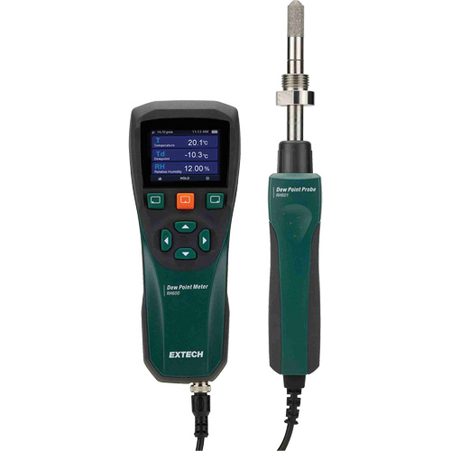 Appareil de mesure du point de ros&eacute;e, Gamme d'humidit&eacute; 0 - 100%, Gamme de temp&eacute;rature 14°- 140° F ( -10° - 60° C ) Distribution Industrielle GC