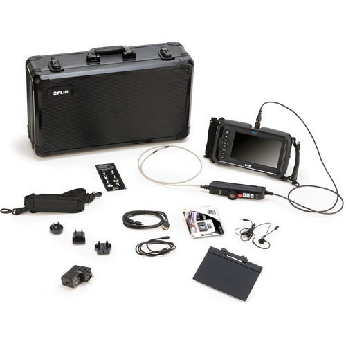 Videoscope Kit with 2-Way Articulation 4.5 mm × 1 m Long Camera Probe, 7" Display, 1024 x 600 pixels Distribution Industrielle GC