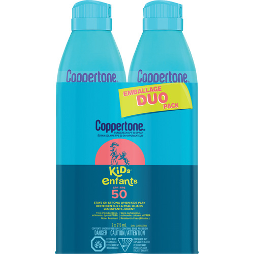 Kids Water Resistant Sunscreen, SPF 50, Aerosol Distribution Industrielle GC