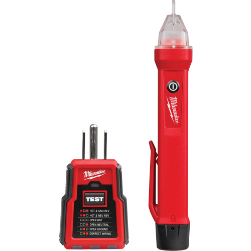 D&eacute;tecteur de tension et testeur de prise DDFT, 50 V - 1000 V, Alerte Affichage & son Distribution Industrielle GC