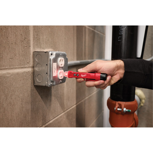 D&eacute;tecteur de tension avec DEL et testeur de prise DDFT, 50 V - 1000 V, Alerte Affichage & son Distribution Industrielle GC