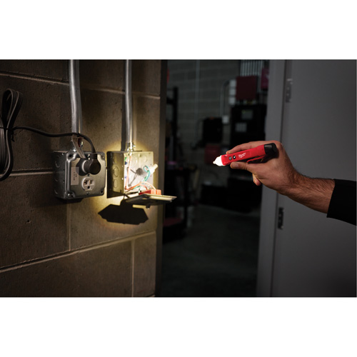 D&eacute;tecteur de tension avec DEL et testeur de prise DDFT, 50 V - 1000 V, Alerte Affichage & son Distribution Industrielle GC