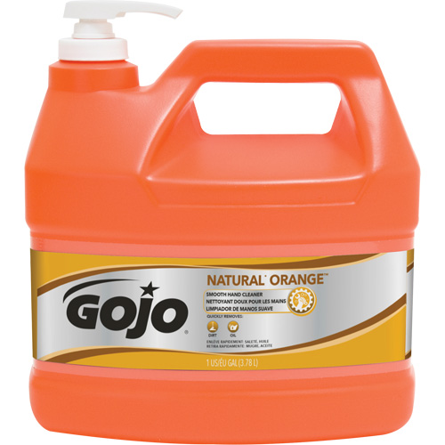 Nettoyant &agrave; mains Natural Orange, Cr&egrave;me, 3,78 L, Cruche, Agrumes/Orange Distribution Industrielle GC