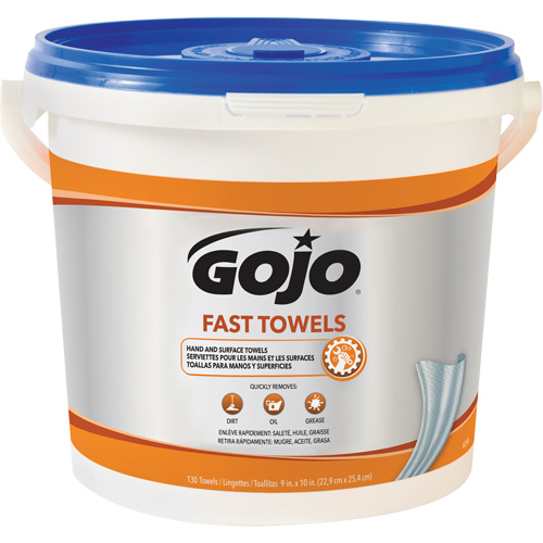 Serviettes nettoyantes Fast Wipes, 130 lingettes, 10" x 9" Distribution Industrielle GC