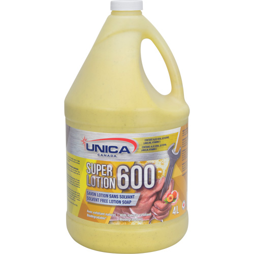 Savon antiseptique Super 600, Pierre ponce, 4 L, Bouteille, P&ecirc;che Distribution Industrielle GC