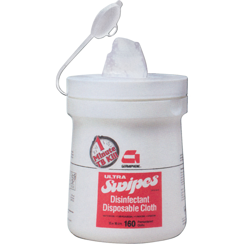 Chiffons d&eacute;sinfectants Ultra, 7" x 6", 160 lingettes Distribution Industrielle GC