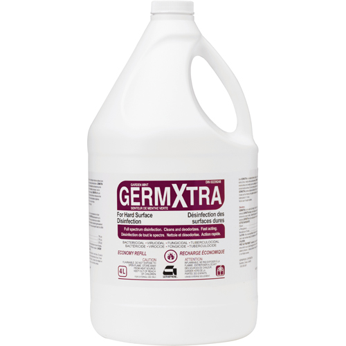 D&eacute;sinfectant Germxtra pour surfaces dures, 4 L, Cruche Distribution Industrielle GC