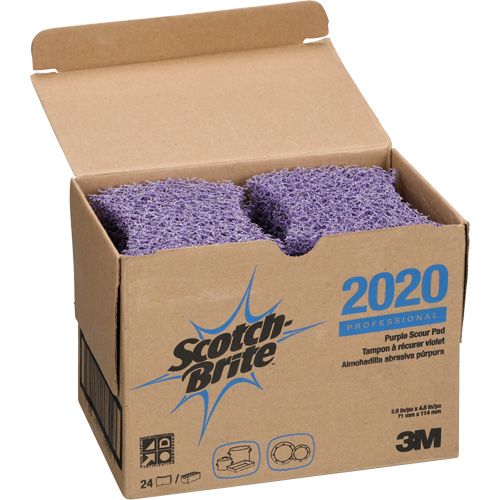 Tampons &agrave; r&eacute;curer pourpreScotch-Brite Mauve, 4-1/2" lo x 2-4/5" la Distribution Industrielle GC