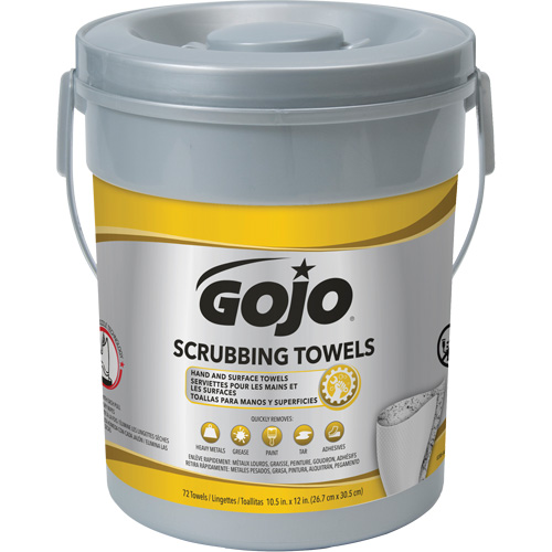 Scrubbing Towels, 72 Wipes, 12" x 10-1/2" Distribution Industrielle GC