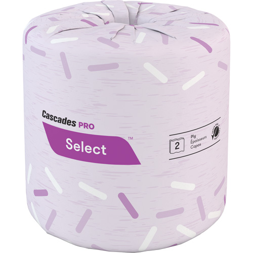 Papier hygi&eacute;nique Pro Select, 2 Pli, 500 Feuilles/Rouleu, Blanc Distribution Industrielle GC