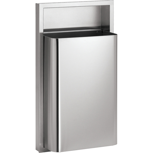 Waste Receptacles, Stainless Steel, 12 US gal. Distribution Industrielle GC