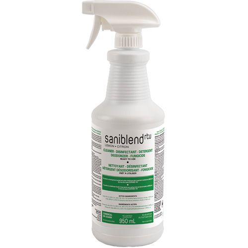 SaniBlend Ready-To-Use Disinfectant & Sanitizer, 950 ml, Trigger Bottle Distribution Industrielle GC