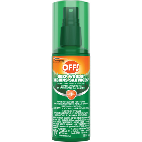 OFF! Deep Woods&reg; Insect Repellent, 25% DEET, Spray, 100 ml Distribution Industrielle GC
