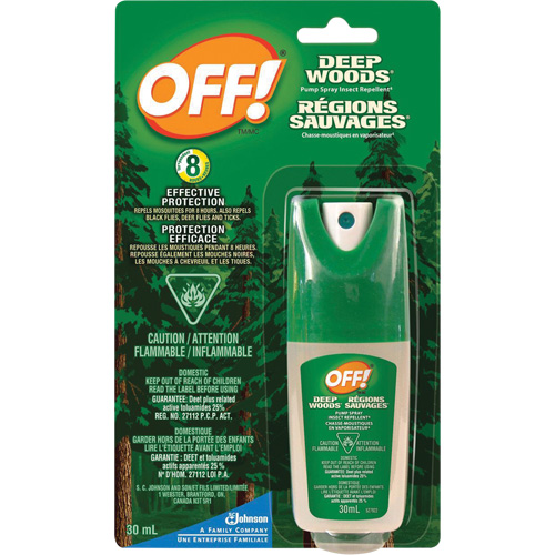 Insectifuge Off! R&eacute;gions sauvages, DEET &agrave; 25 %, Vaporisateur, 30 ml Distribution Industrielle GC