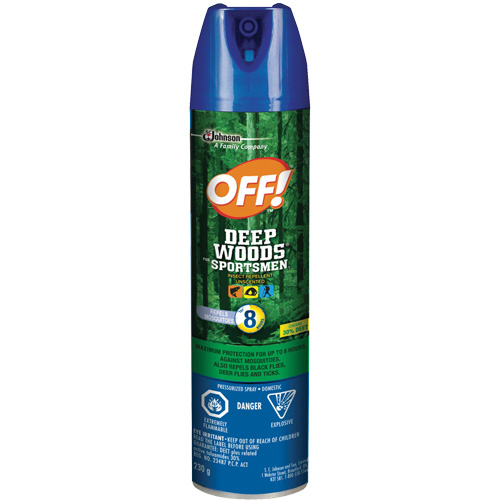 OFF! Deep Woods&reg; Sportsmen Insect Repellent, 30% DEET, Aerosol, 230 g Distribution Industrielle GC