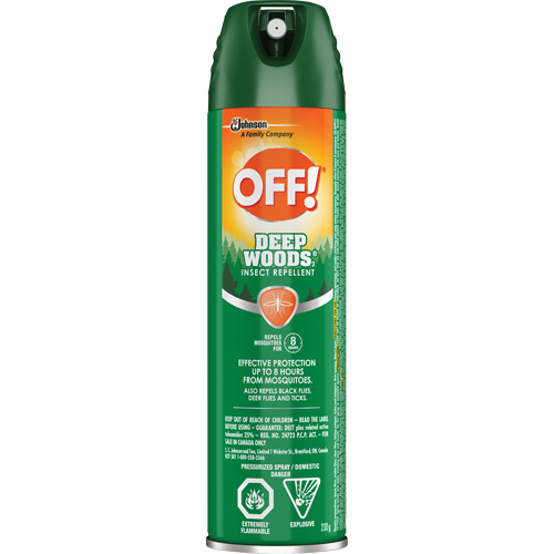 OFF! Deep Woods&reg; Insect Repellent, 25% DEET, Aerosol, 230 g Distribution Industrielle GC