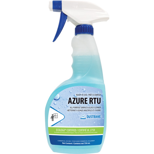 Nettoyant pour verre et fen&ecirc;tres Azure, 750 ml, Bouteille &agrave; g&acirc;chette Distribution Industrielle GC