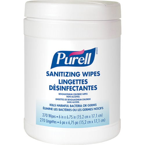 Lingettes antiseptiques pour les mains, Contenant Distribution Industrielle GC
