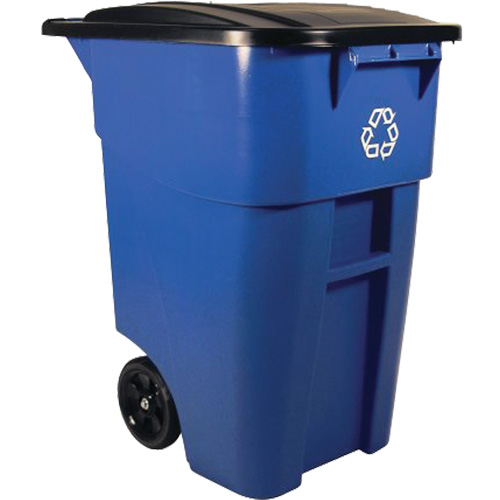 BRUTE&reg; Roll-Out Container, Deskside, Plastic, 50 US gal. Distribution Industrielle GC
