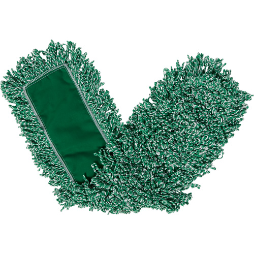 Vadrouille pour &eacute;pousseter en franges boucl&eacute;es, Style &agrave; enfiler, Microfibre, 36" lo x 5" la Distribution Industrielle GC