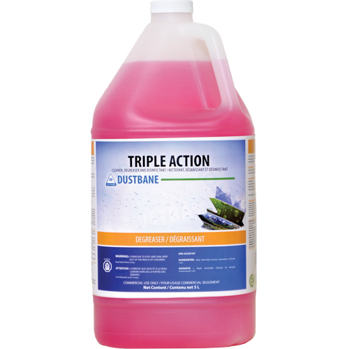 Triple Action - Cleaner, Degreaser, and Disinfectant, 5 L, Jug Distribution Industrielle GC