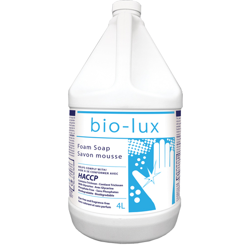 Bio-Lux Antimicrobial Soap, Foam, 4 L, Unscented Distribution Industrielle GC