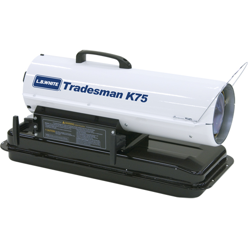 Tradesman&reg; Forced Air Heater, Fan, Kerosene, 75,000 BTU/H Distribution Industrielle GC