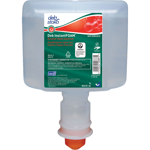 D&eacute;sinfectant InstantFOAM, 1000 ml, Cartouche de recharge, 72 alcool Distribution Industrielle GC