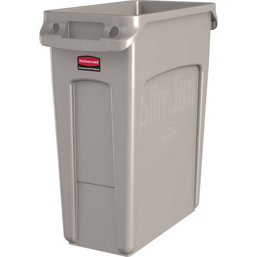 Contenants Slim Jim avec canaux de ventilation, De bureau, Poly&eacute;thyl&egrave;ne, 16 gal. US Distribution Industrielle GC