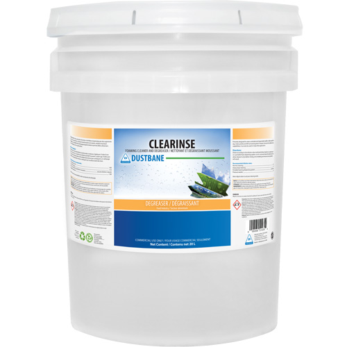 Clearinse Foam Cleaner and Degreaser, 20 L, Pail Distribution Industrielle GC